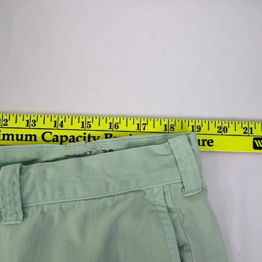 J.Crew Stanton‎ Short Mens 38 Mint Green 100% Cotton Chino Shorts 9 Inch Inseam